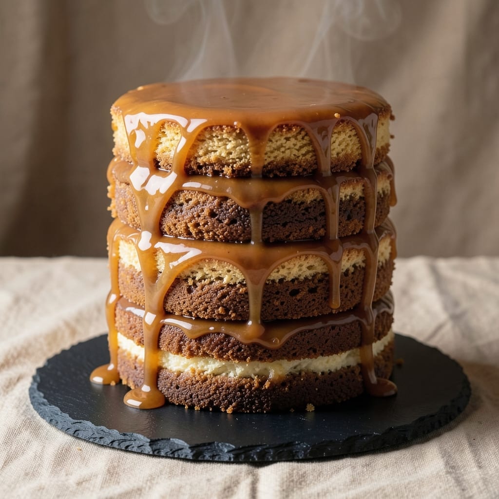 10 Layer Caramel Cake Recipe: Edible Fondant Bridges for Sky-High Stability