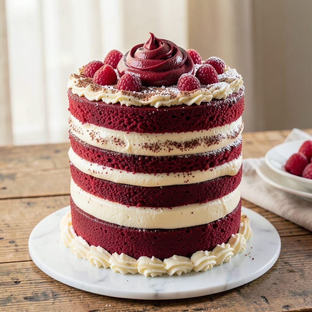 6 Layer Red Velvet Cake Recipe: Velvety Moistness With Cream Cheese Frosting Rivers