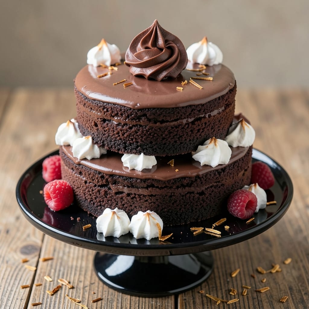 7-Layer Chocolate Cake Recipe: Edible Fondant Bridges for Towering Height