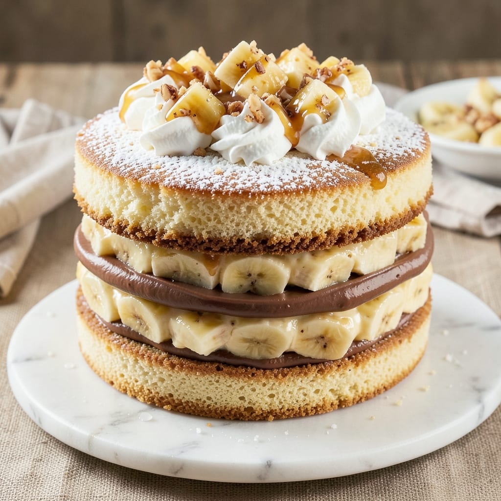 3 Layer Banana Split Cake Recipe: Vanilla Bean Swirls and Crunchy Top Magic