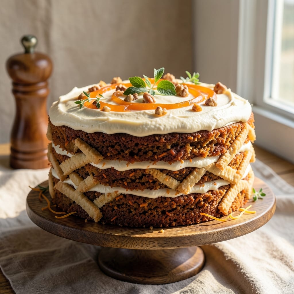 12-Inch Carrot Cake Recipe: Spiced Moistness With Cream Cheese Frosting Rivers