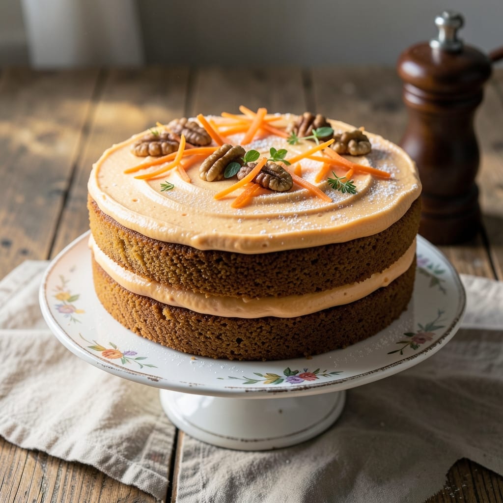 3-Egg Carrot Cake Recipe: Spiced Moistness With Cream Cheese Frosting Swirls