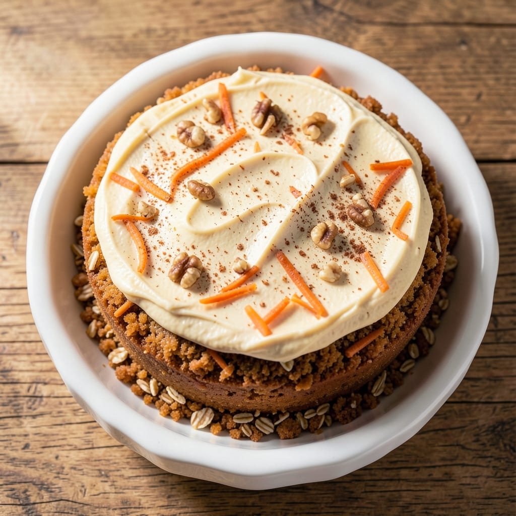 6-Inch Round Carrot Cake Recipe: Warm Spice Crust and Cream Cheese Frosting Rivers