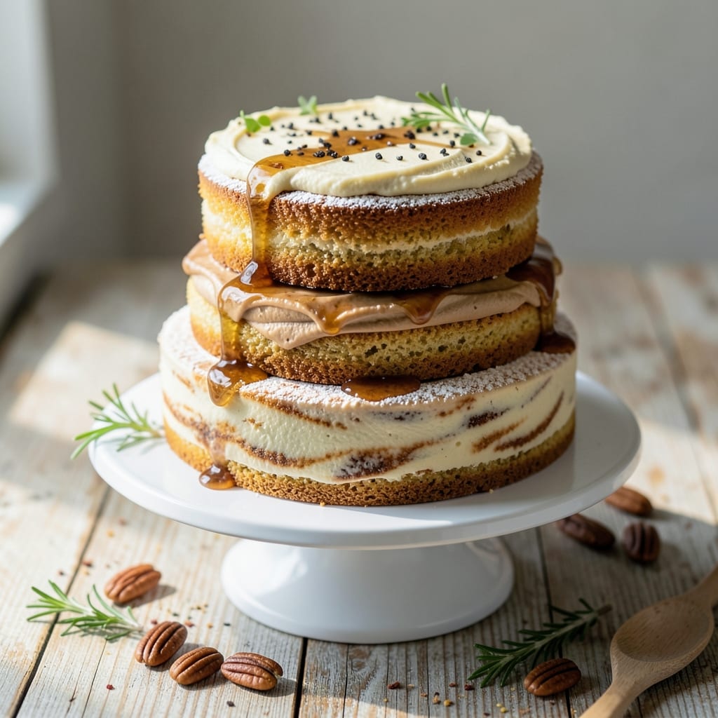 Almost Heaven Cake Recipe: Layered Clouds with Bourbon-Kissed Frosting