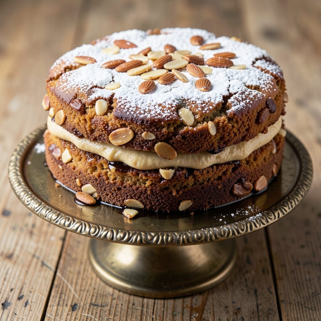 Almond Custard Seven Sisters Coffee Cake Recipe: Vanilla-Almond Swirl Magic in Every Layer