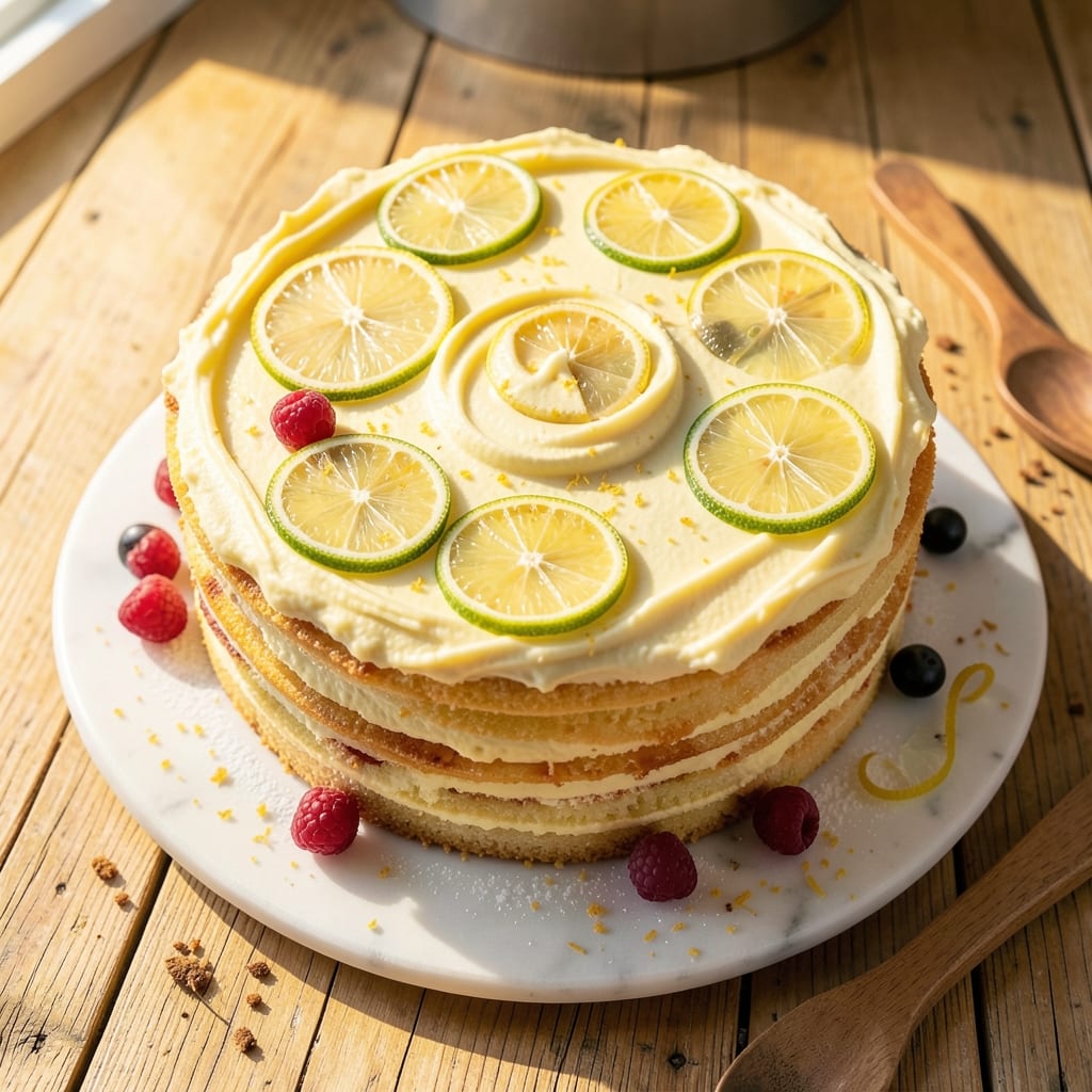 8-Inch Lemon Cake Recipe: Bright Citrus Zing in a Classic Tin
