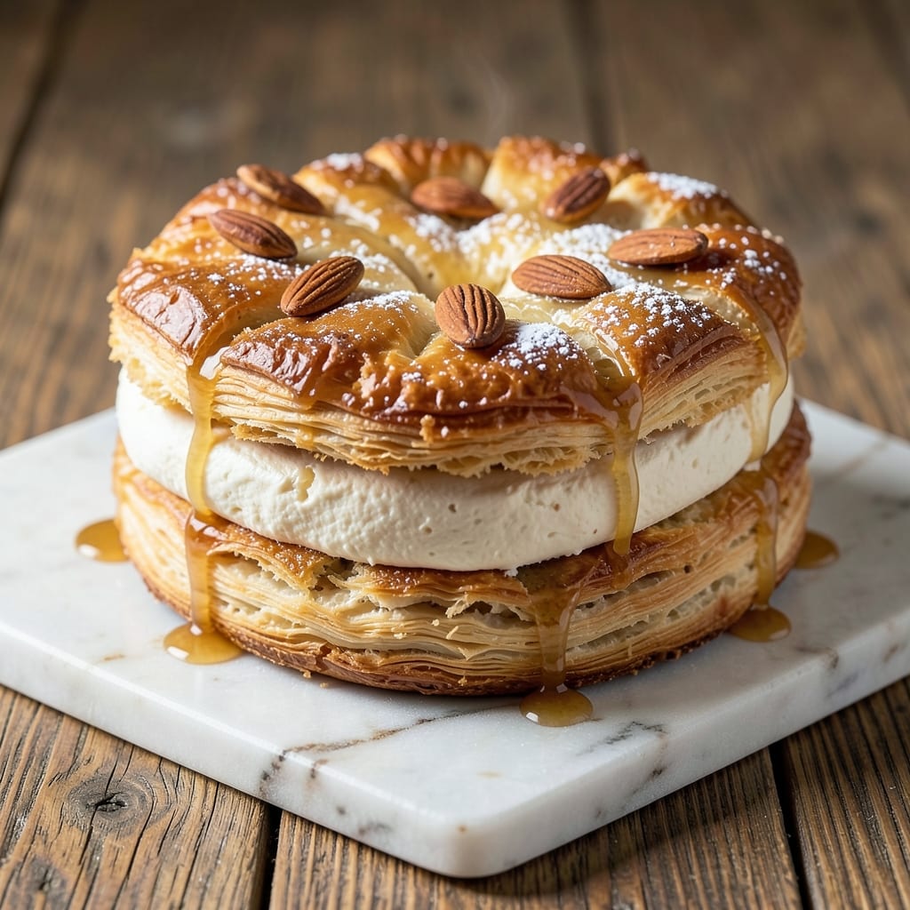 Almond Croissant Cake Recipe by Rosie: Flaky Layers and Buttery Almond Filling