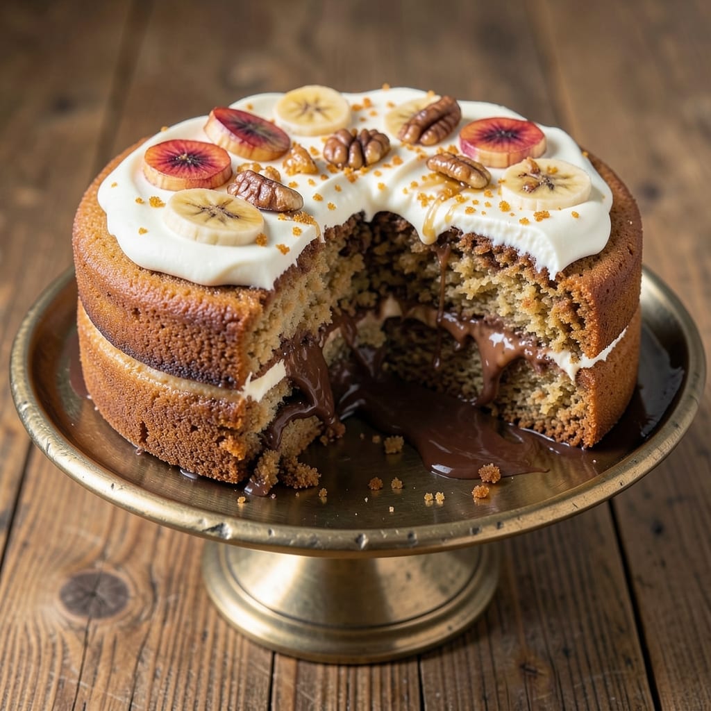 8-Inch Banana Cake Recipe: Warm Spice Swirls in One Pan