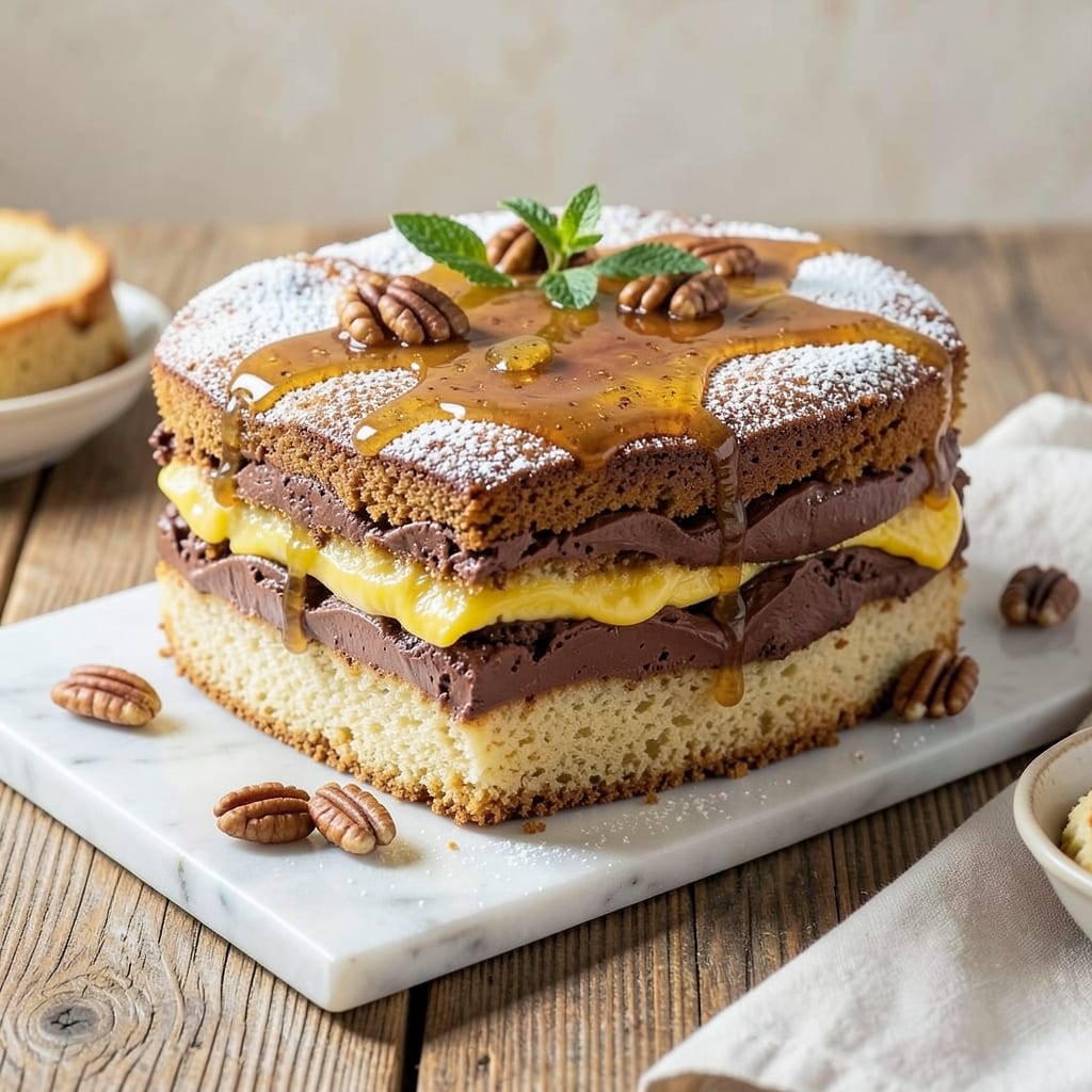 4 Flavor Pound Cake Recipe: Vanilla, Chocolate, Spice, and Citrus Layers