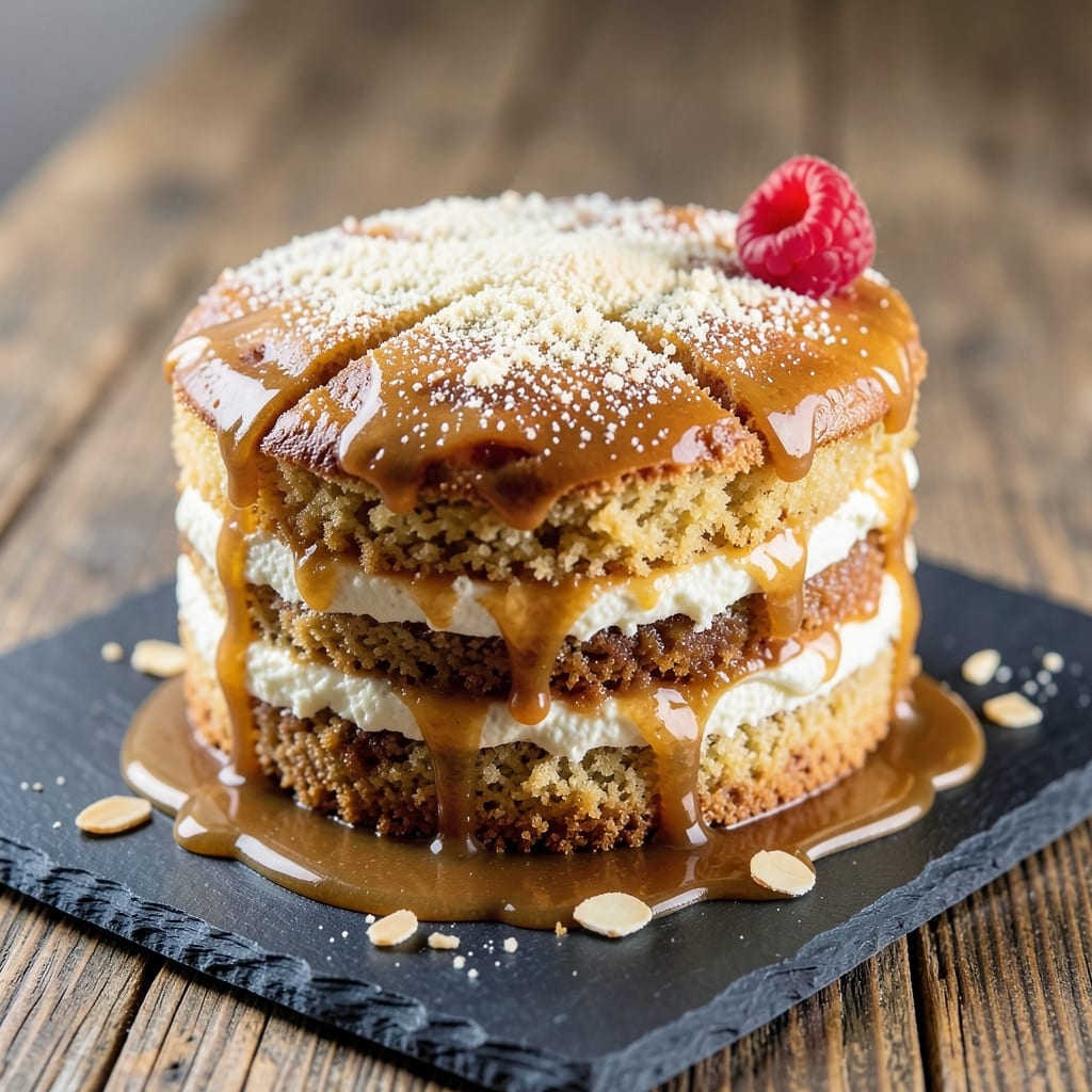 Almond Caramel Cake Recipe: Nutty Swirls and Buttery Crisp Crown