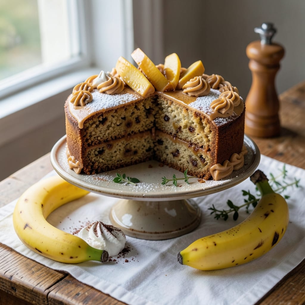 1kg Banana Cake Recipe: Moist Spice Crumb With Caramelized Top