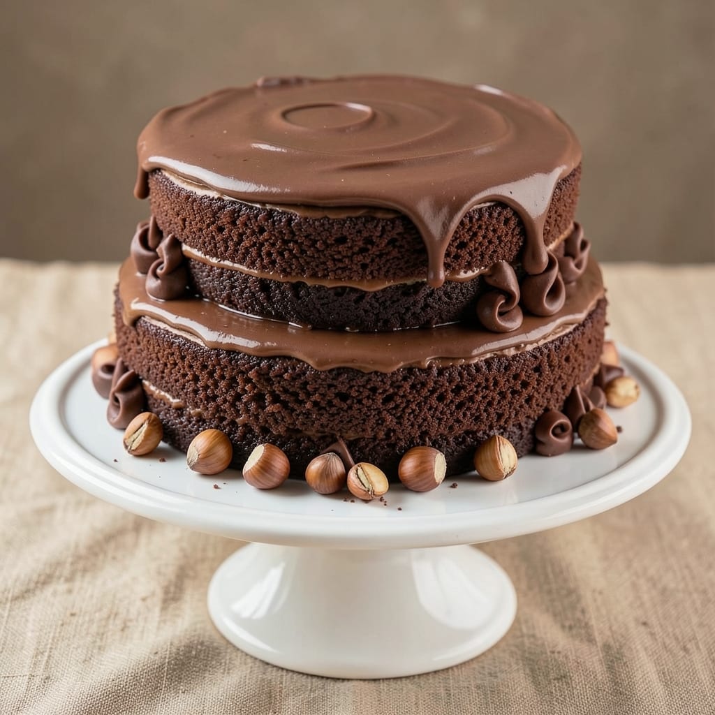 11-Inch Chocolate Cake Recipe: Rich Fudge Frosting and Crispy Top Contrast