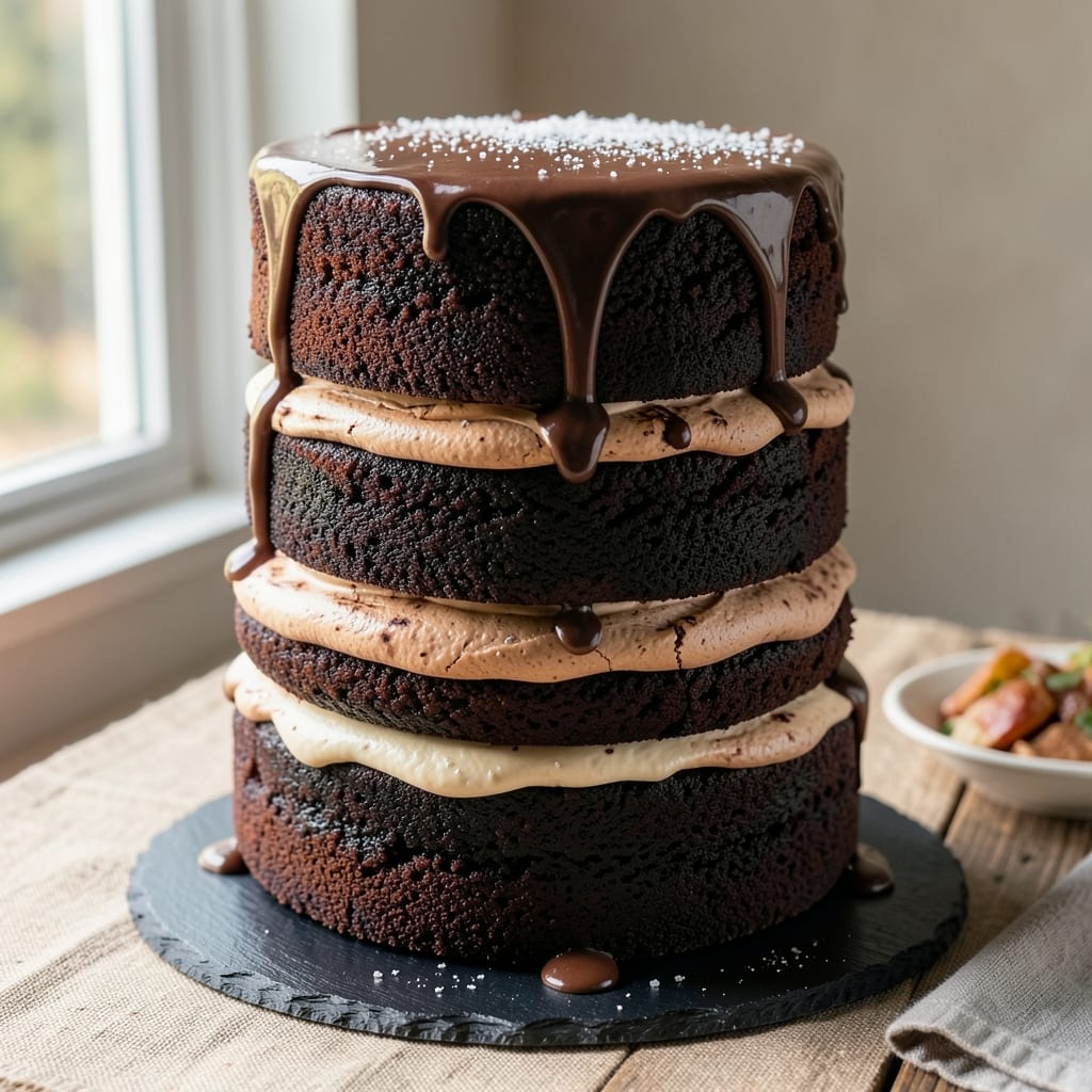 3 Layer Devils Food Cake Recipe: Fudgy, Creamy, and Chocolatey Tower