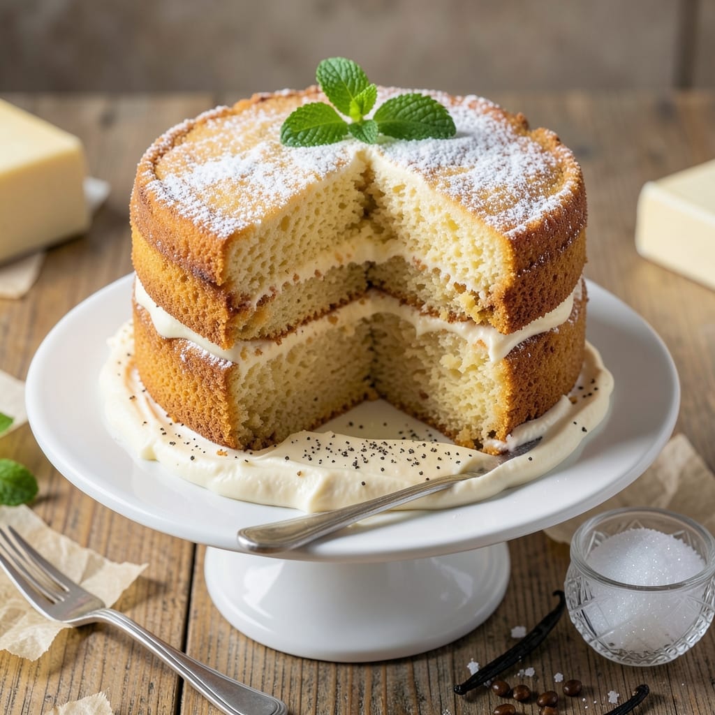5 Egg Sponge Cake Recipe: Light-as-Air Layers with Edible Fondant Bridges
