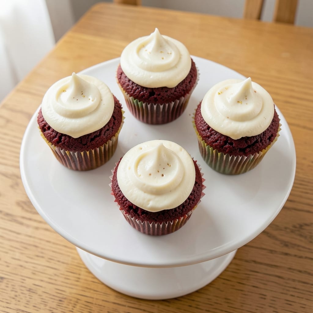 6 Red Velvet Cupcakes Recipe: Deep Red Swirls and Cream Cheese Frosting Bliss