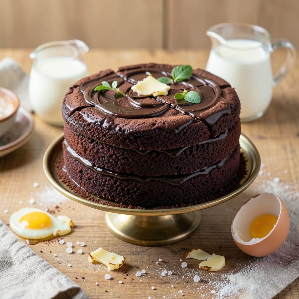 8 Square Chocolate Cake Recipe: Layered Richness in a Classic Tin