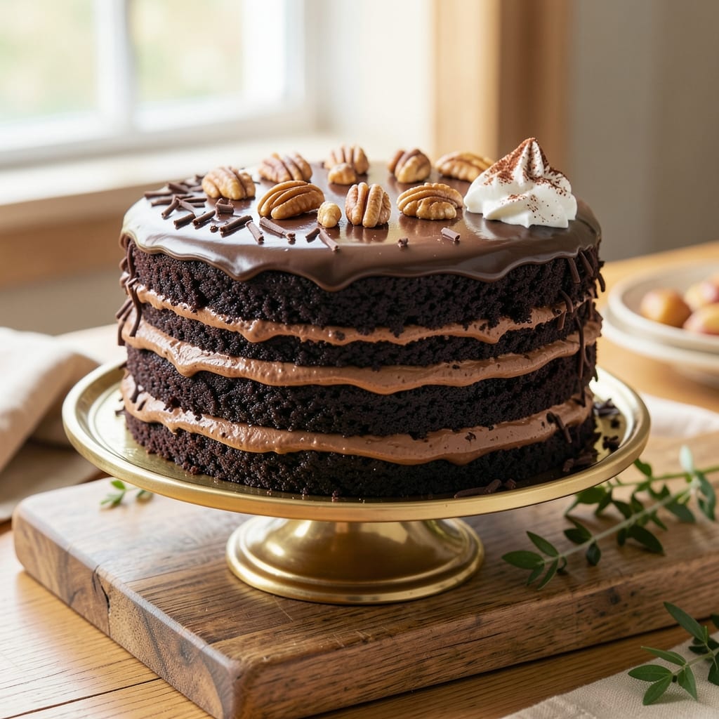 Alton Brown's Devil's Food Cake Recipe: Fudgy Layers with Secret Moisture Trick
