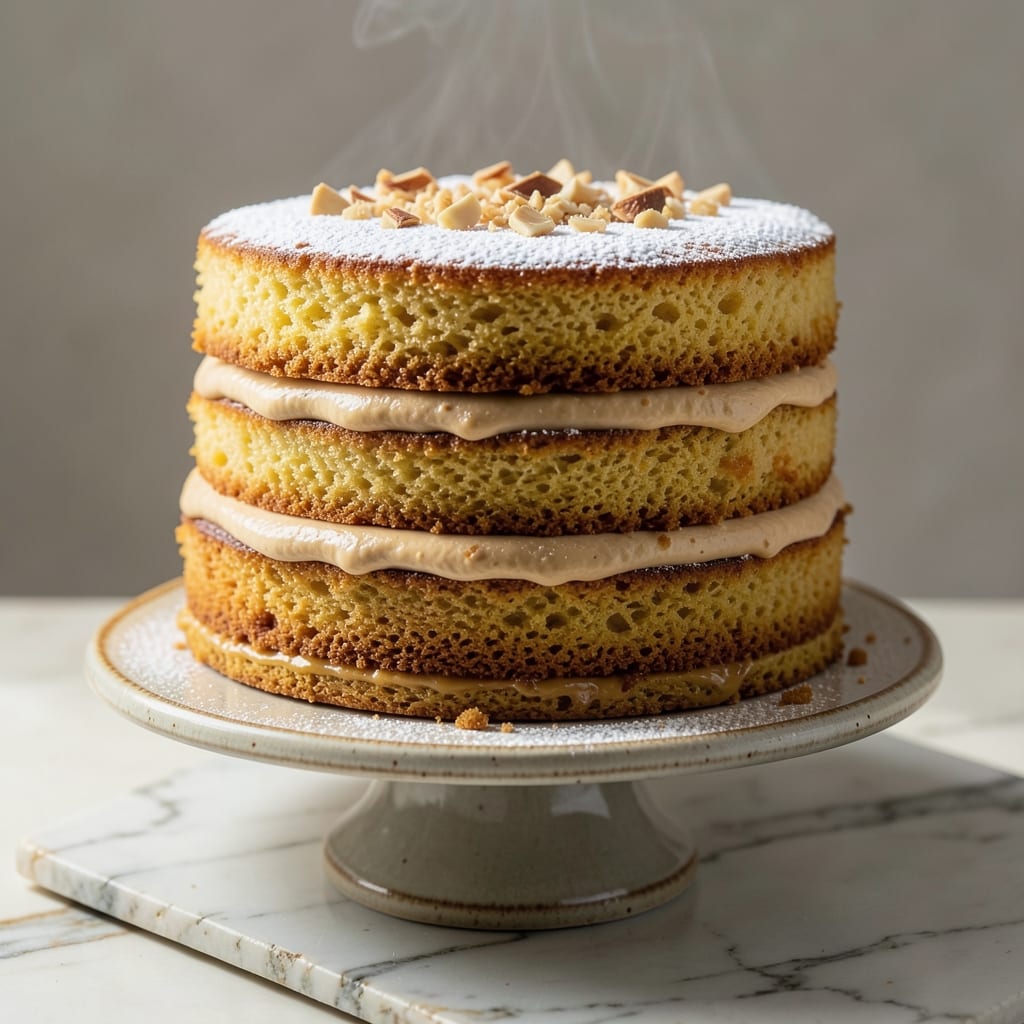 Amaretto Sponge Cake Recipe: Nutty Liqueur Swirls With Crispy Edges