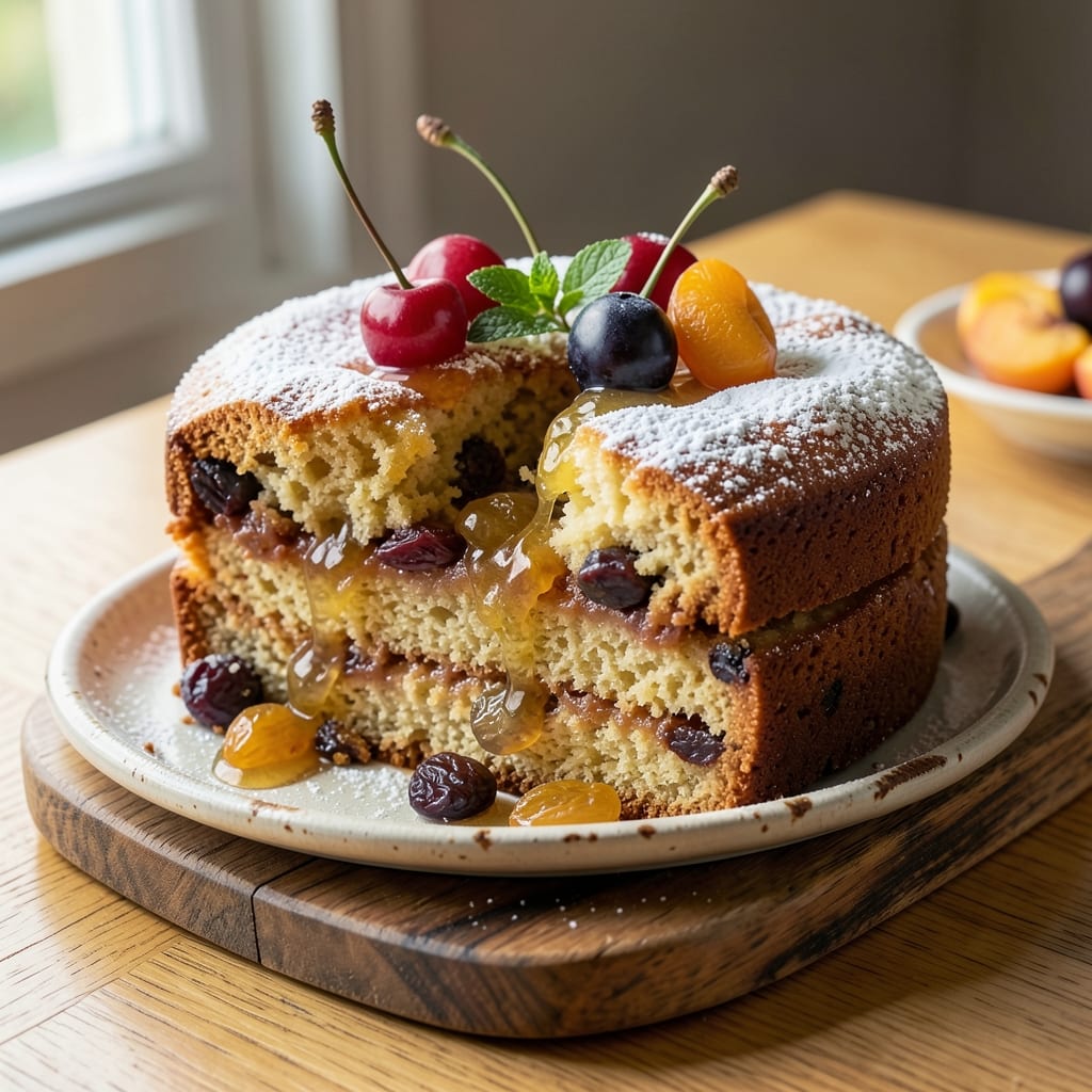 Alton Brown's Free Range Fruit Cake Recipe: Nutty Swirls and Spiced Fruit Preservation