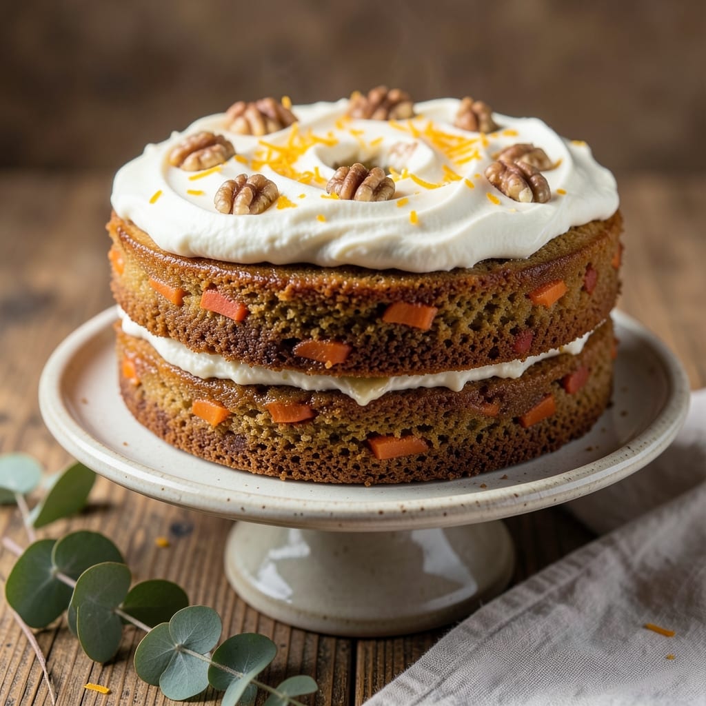 All Natural Carrot Cake Recipe: Moist Layers with Walnut-Free Spice Harmony