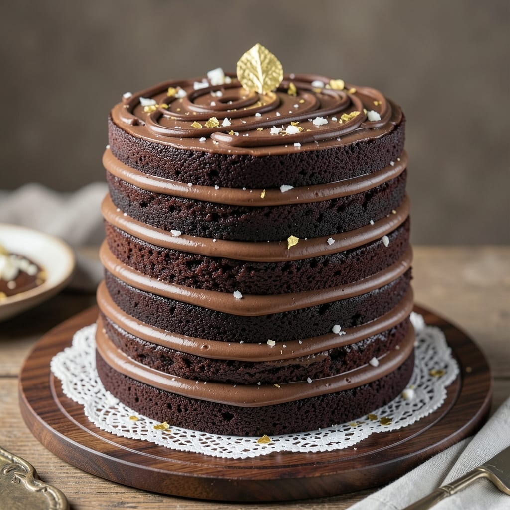 24-Layer Chocolate Cake Strip House Recipe: Microwave Mug Magic With Edible Fondant Bridges
