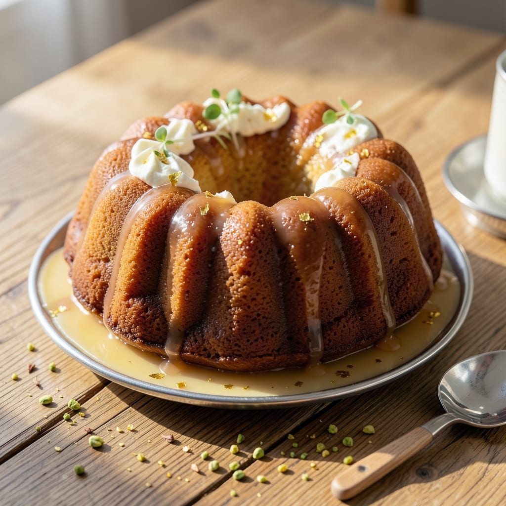 8-Inch Bundt Cake Recipe: Golden Ring With Vanilla Bean Swirls