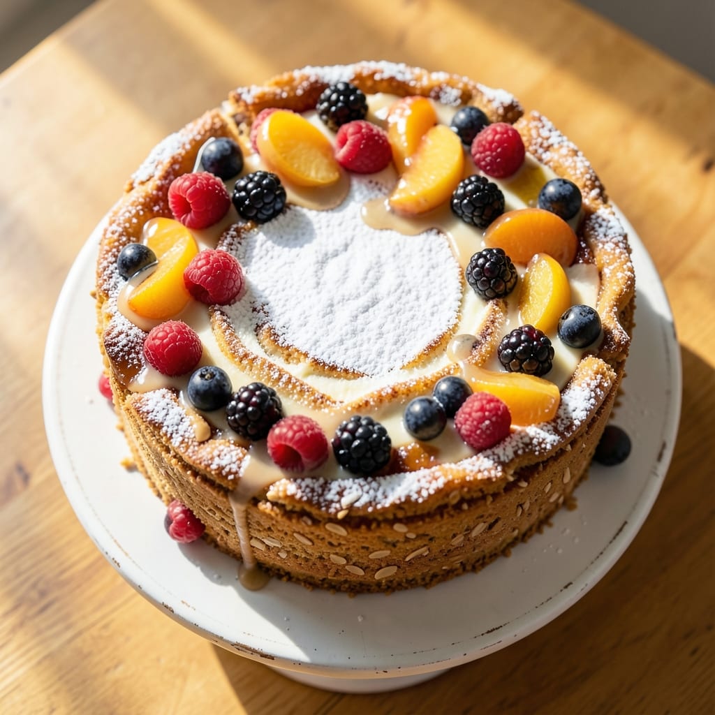 Almond Berry Cake Recipe: Vanilla-Infused Layers with Juicy Fruit Bursts