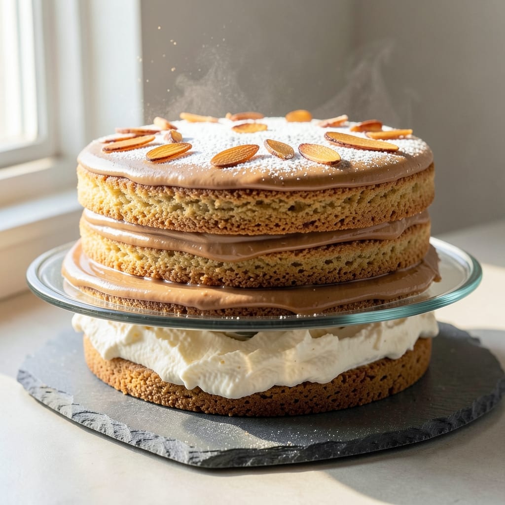 Almond Cookie Cake Recipe: Nutty Swirls and Crispy Top Magic