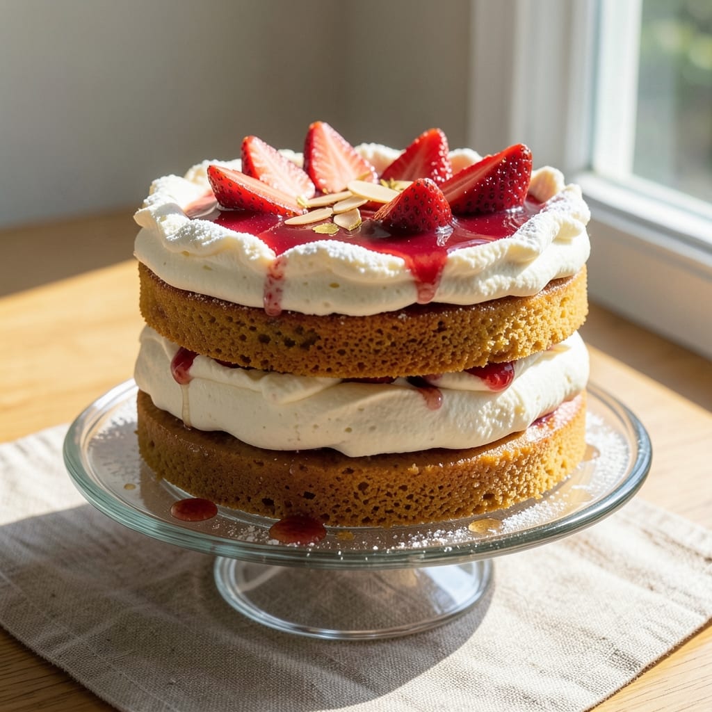 Ambrosia Bakery Fresh Strawberry Cake Recipe: Vanilla Swirl Magic with Bursting Berries