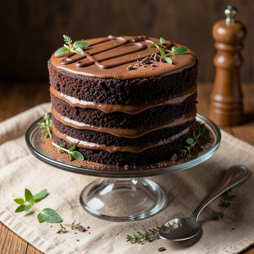 6x3 Chocolate Cake Recipe: Moist Layers and Vanilla Frosting Rivers