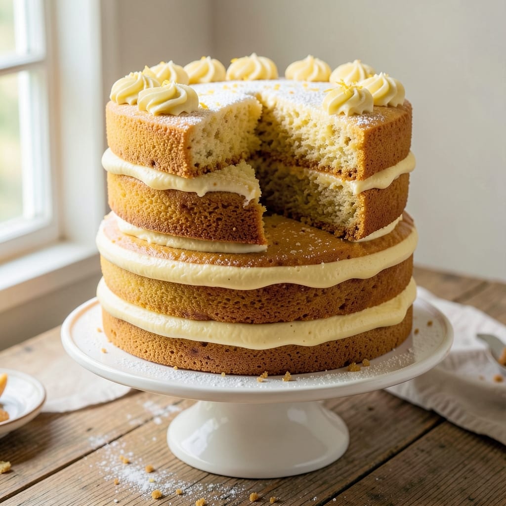 7Up Layer Cake Recipe: Citrusy Zing and Vanilla Swirls in One Tin