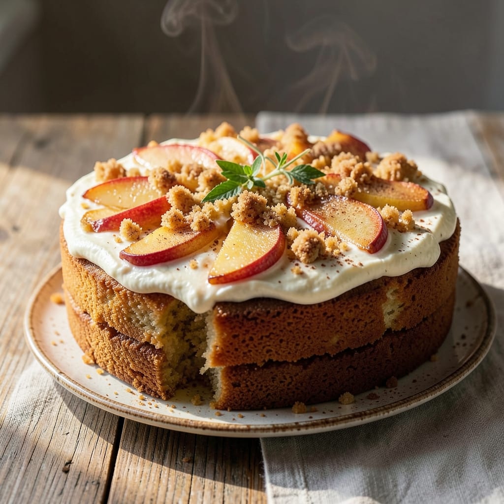 4-Ingredient Apple Cake Recipe: Spiced Simplicity in One Bowl