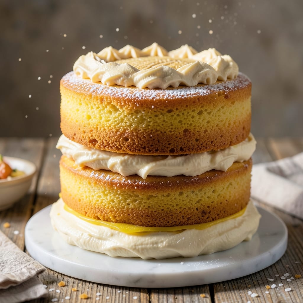 3 Layer Yellow Butter Cake Recipe: Vanilla Bean Swirls and Buttery Crispness