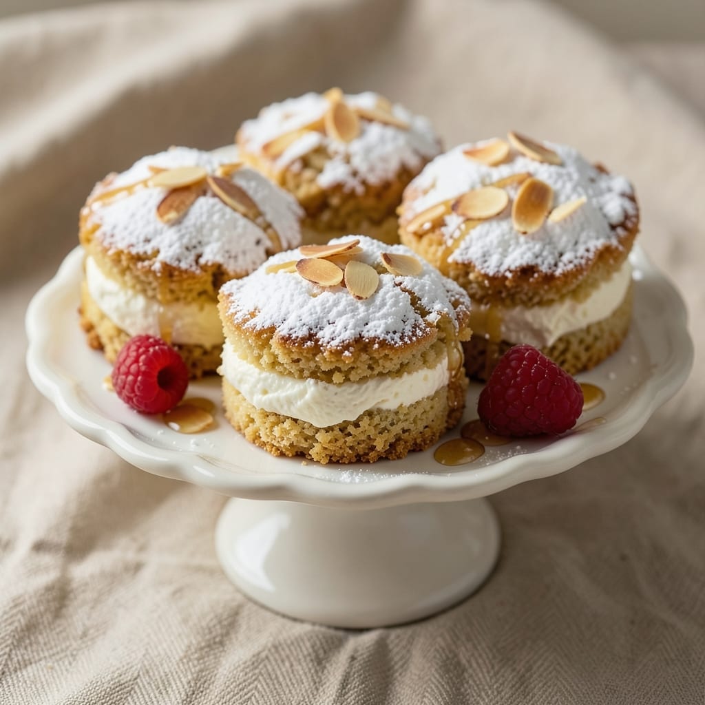 Almond Ricotta Tea Cakes Recipe: Tea-Paired Vanilla Swirl Delight
