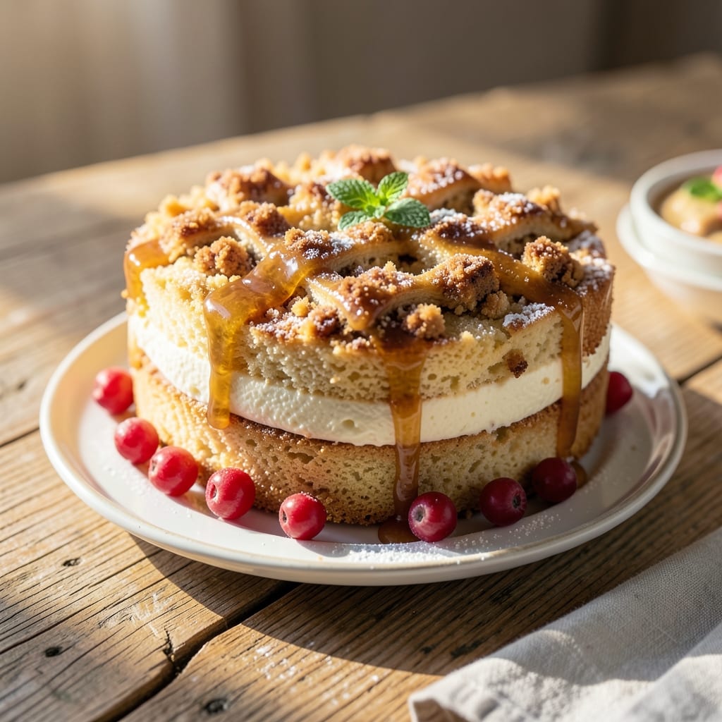 Amazing Crumb Cake Recipe: Vanilla-Infused Layers With Toasted Nut Crunch