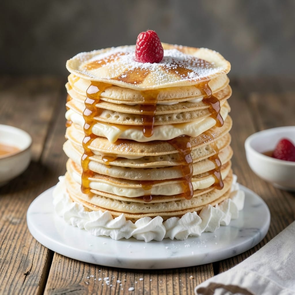 20-Layer Crepe Cake Recipe: Edible Fondant Bridges for Towering Stability