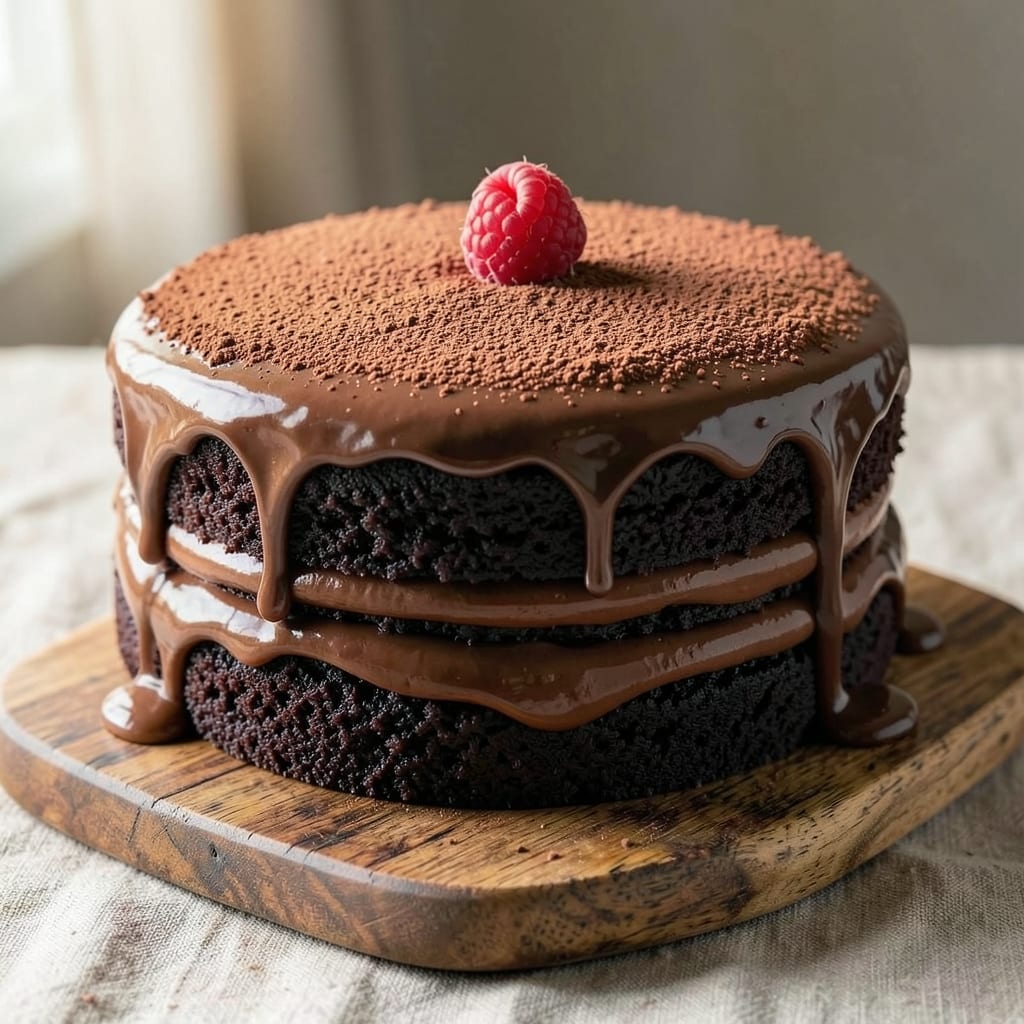 Alden Merrell's Chocolate Cake Recipe: Fudgy Depth and Vanilla Swirl Harmony