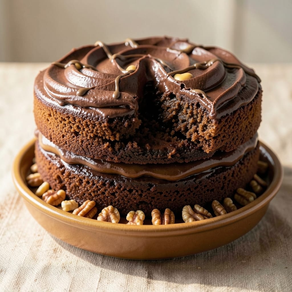 Amazing German Chocolate Cake Recipe: Walnut-Pecan Swirl With Coffee-Infused Moisture