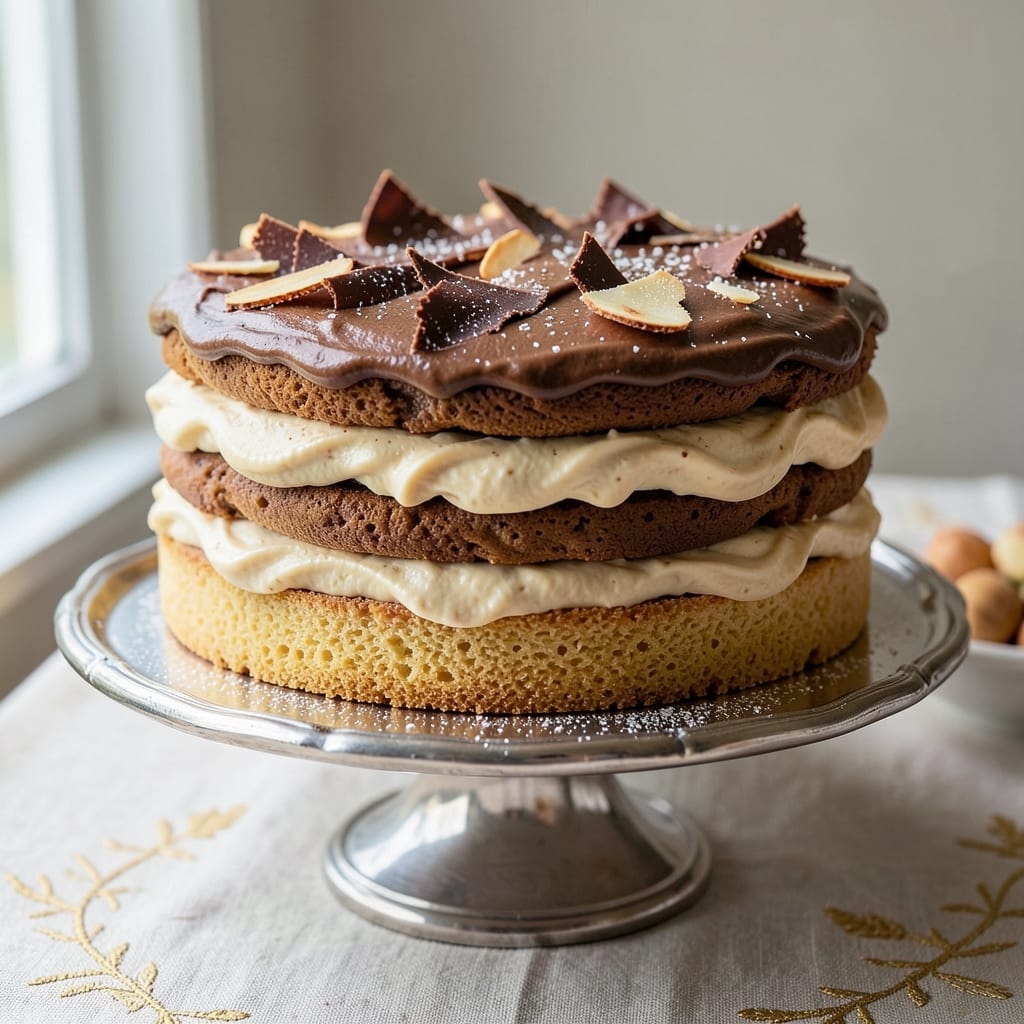 Almond Tiramisu Cake Recipe: Nutty Swirls and Coffee-Infused Layers