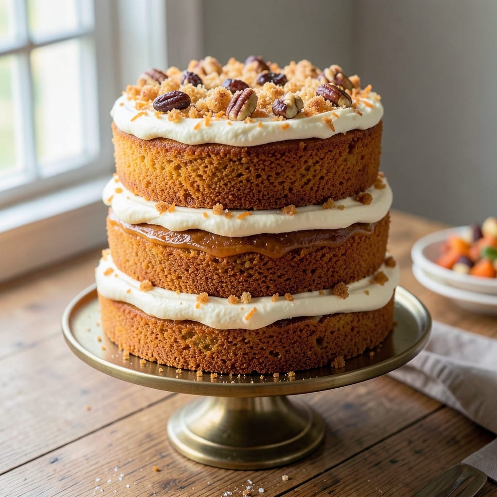 4 Layer Carrot Cake Recipe: Spiced Crumb and Cream Cheese Frosting Harmony