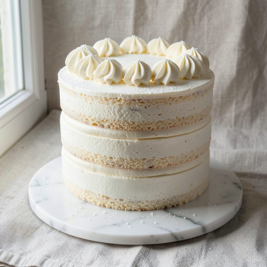 4 Layer White Cake Recipe: Frosting-Soaked Layers That Stay Moist for Weeks