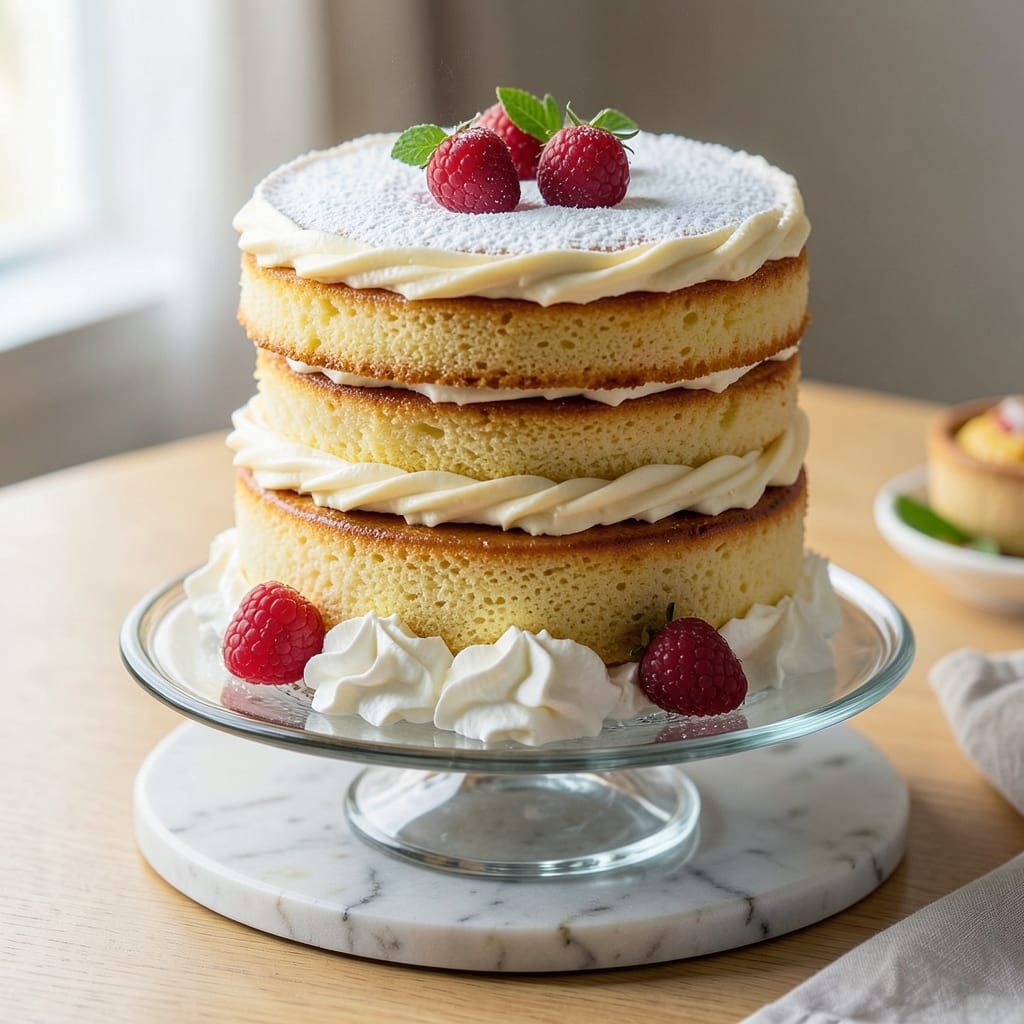 Amazing Sponge Cake Recipe: Fluffy Cloud With Vanilla Whispers