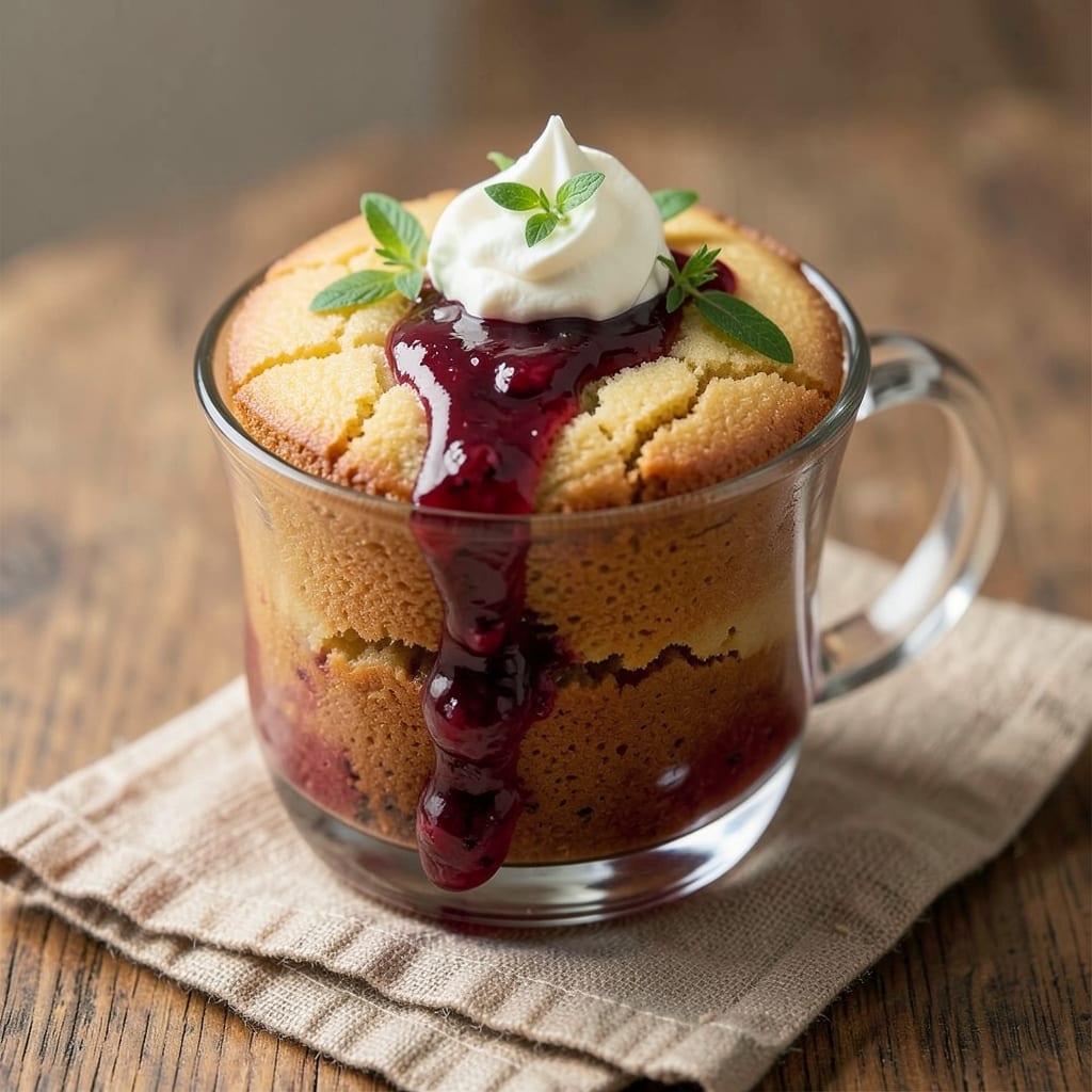2-Ingredient Cake With Cake Mix and Pie Filling Recipe: Microwave Mug Magic in 90 Seconds