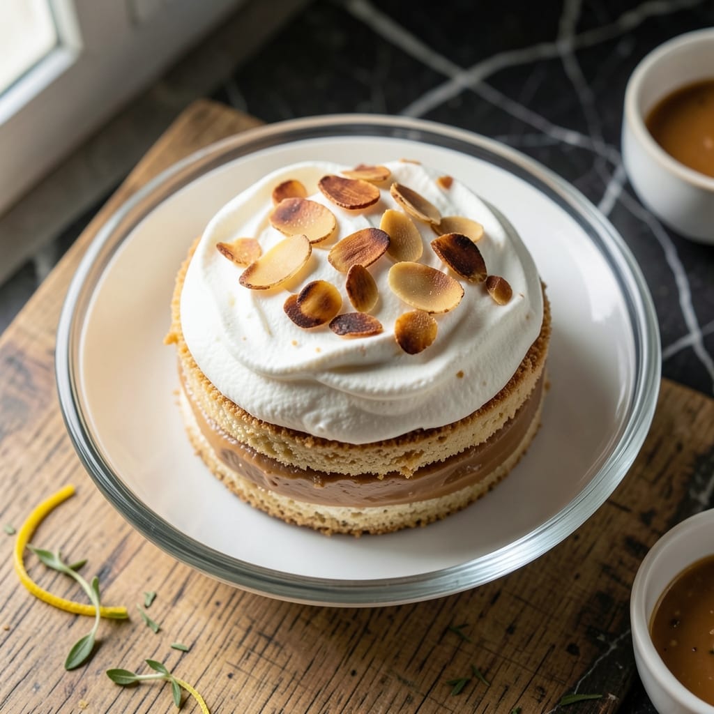 Almond Dacquoise Cake Recipe: Airy Meringue Towers with Nutty Crunch