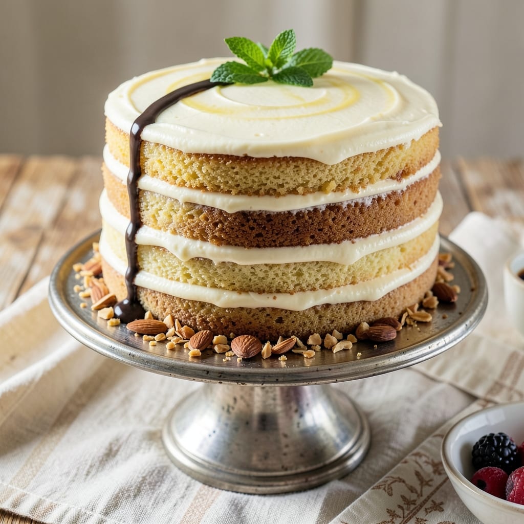 1-Pound Vanilla Cake Recipe: Moist Crumb and Vanilla Bean Frosting Rivers