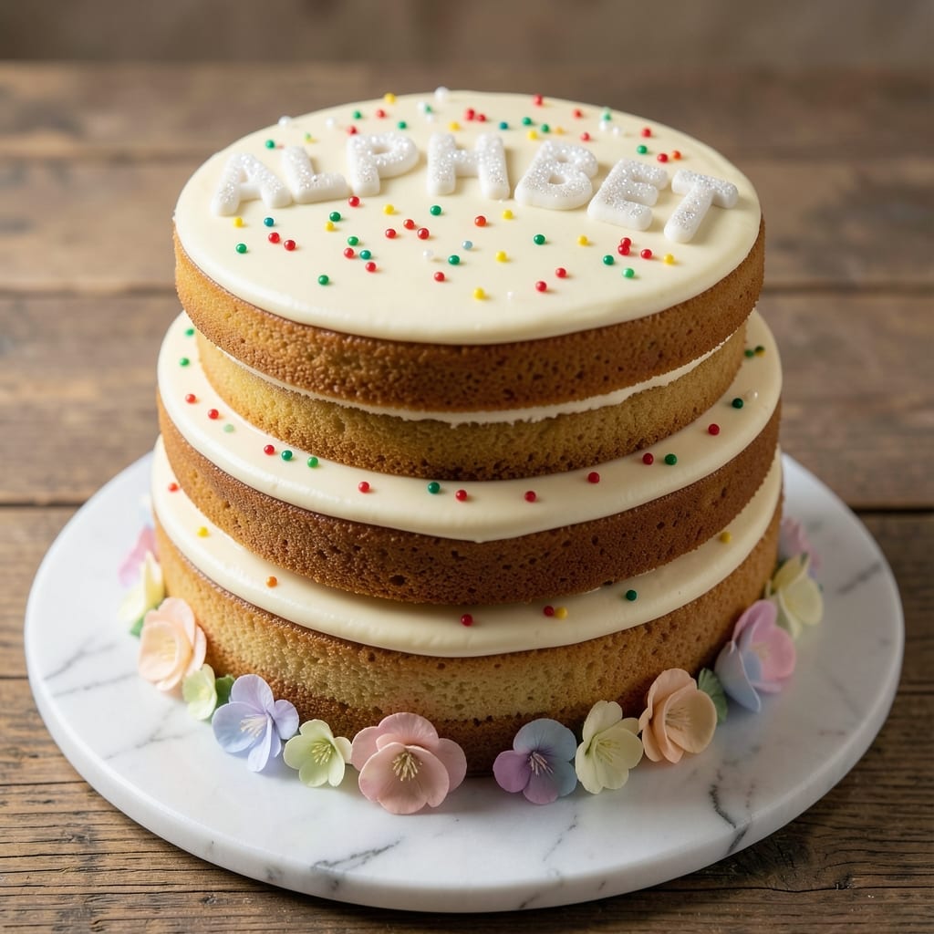 Alphabet Cake Recipe: Whimsical Frosted Letters Kids Will Love