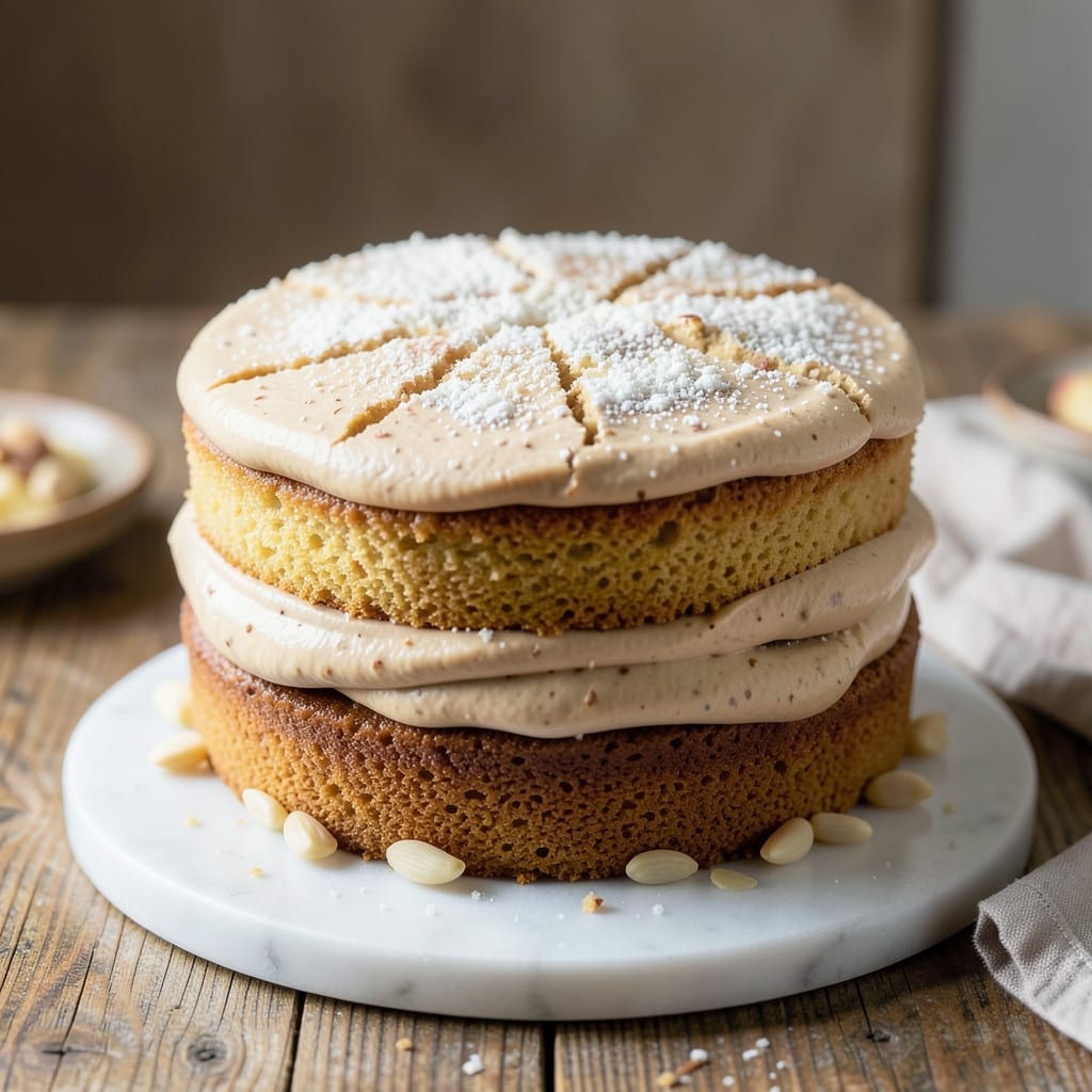 2-Layer Almond Cake Recipe: Nutty Depth and Vanilla Harmony