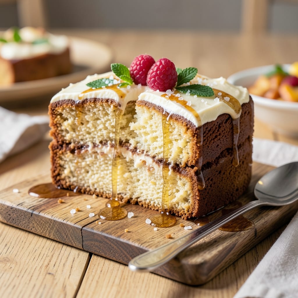 2-Egg Butter Cake Recipe: Moist Crumb and Vanilla Frosting Harmony
