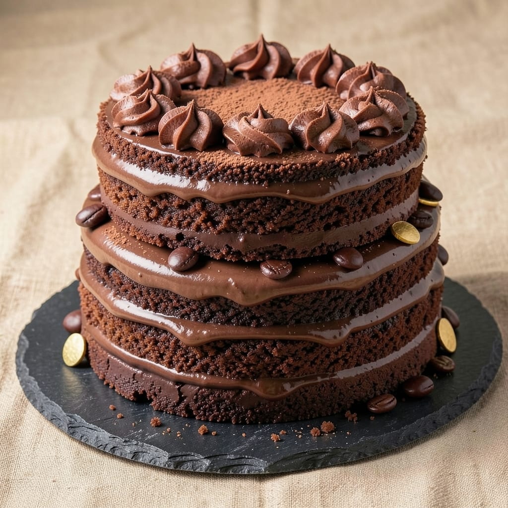 8-Inch Chocolate Cake Recipe: Fudgy Core and Crispy Crust Magic