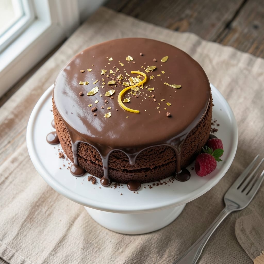 7-Inch Chocolate Cake Recipe: Rich Fudge Center and Silky Frosting Rivers